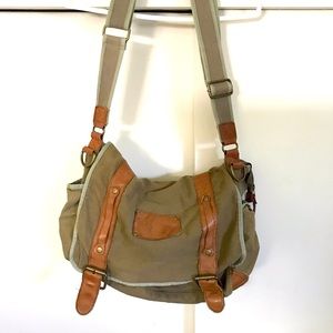 Canvas & Leather Satchel